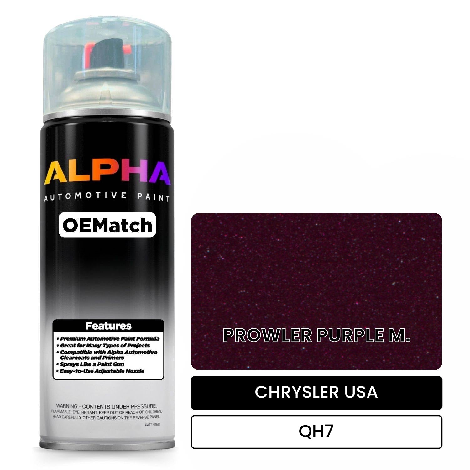 CHRYSLER USA PROWLER PURPLE M. QH7 OEMatch Spraycan