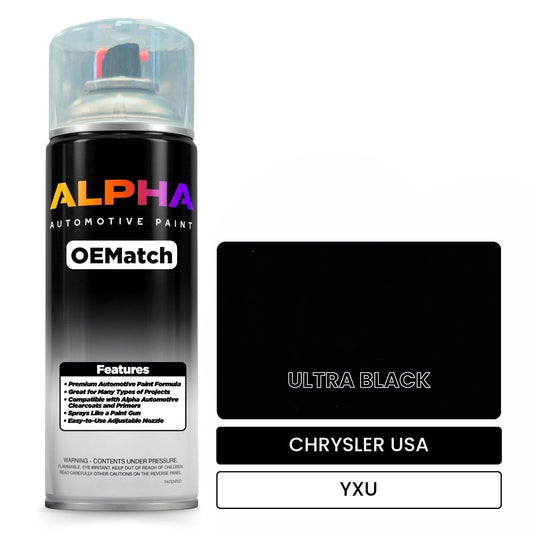 CHRYSLER USA ULTRA BLACK YXU OEMatch Spraycan