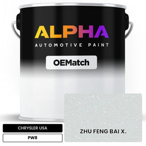 CHRYSLER USA ZHU FENG BAI X. PW8 | OEMatch Automotive Basecoat
