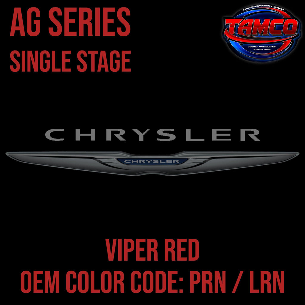 Chrysler Viper Red | PRN / LRN | 1992-2010 | OEM AG Series Single Stage - The Spray Source - Tamco Paint Manufacturing