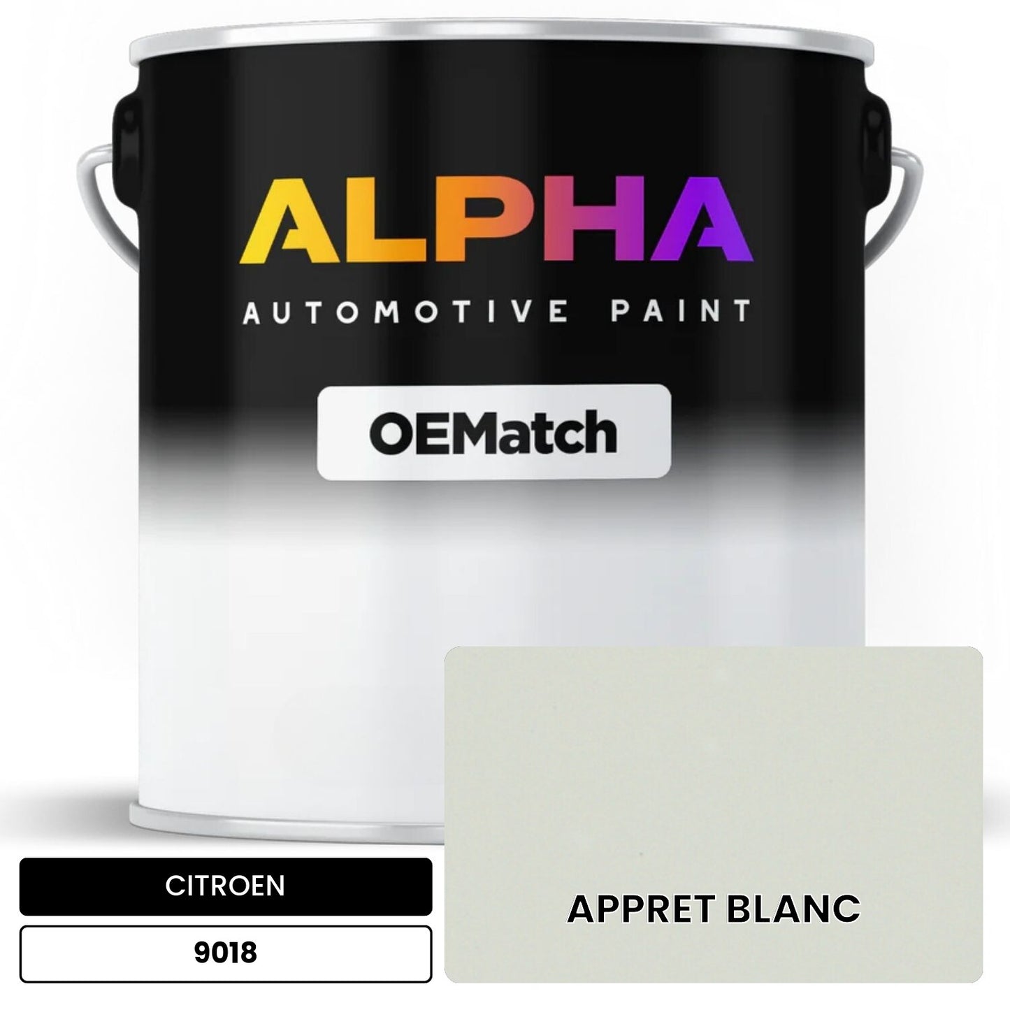 CITROEN APPRET BLANC 9018 OEMatch Basecoat