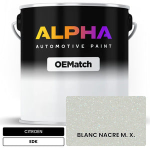 CITROEN BLANC NACRE M. X. EDK | OEMatch Automotive Basecoat