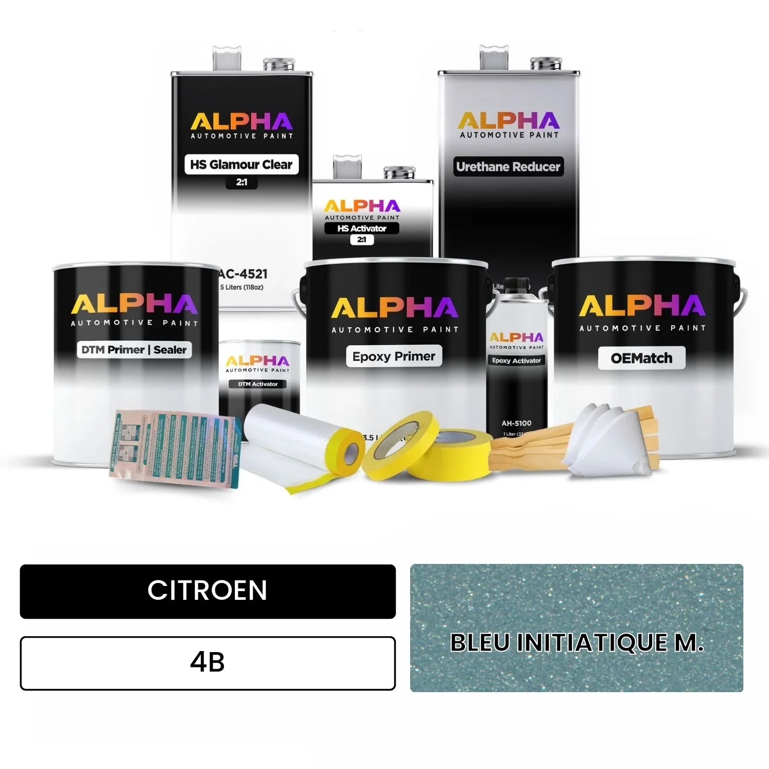CITROEN BLEU INITIATIQUE M. 4B OEMatch Vehicle Paint Kit