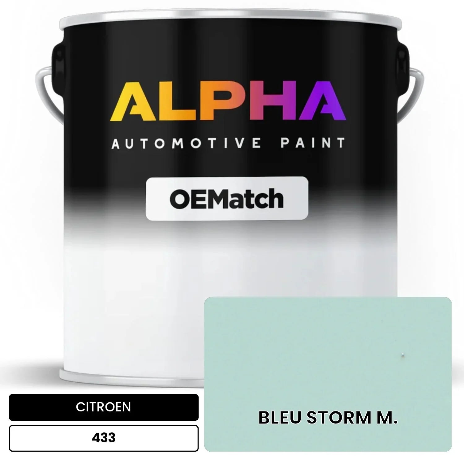 CITROEN BLEU STORM M. 433 OEMatch Basecoat