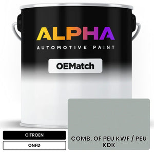 CITROEN COMB. OF PEU KWF / PEU KDK 0NFD | OEMatch Automotive Basecoat