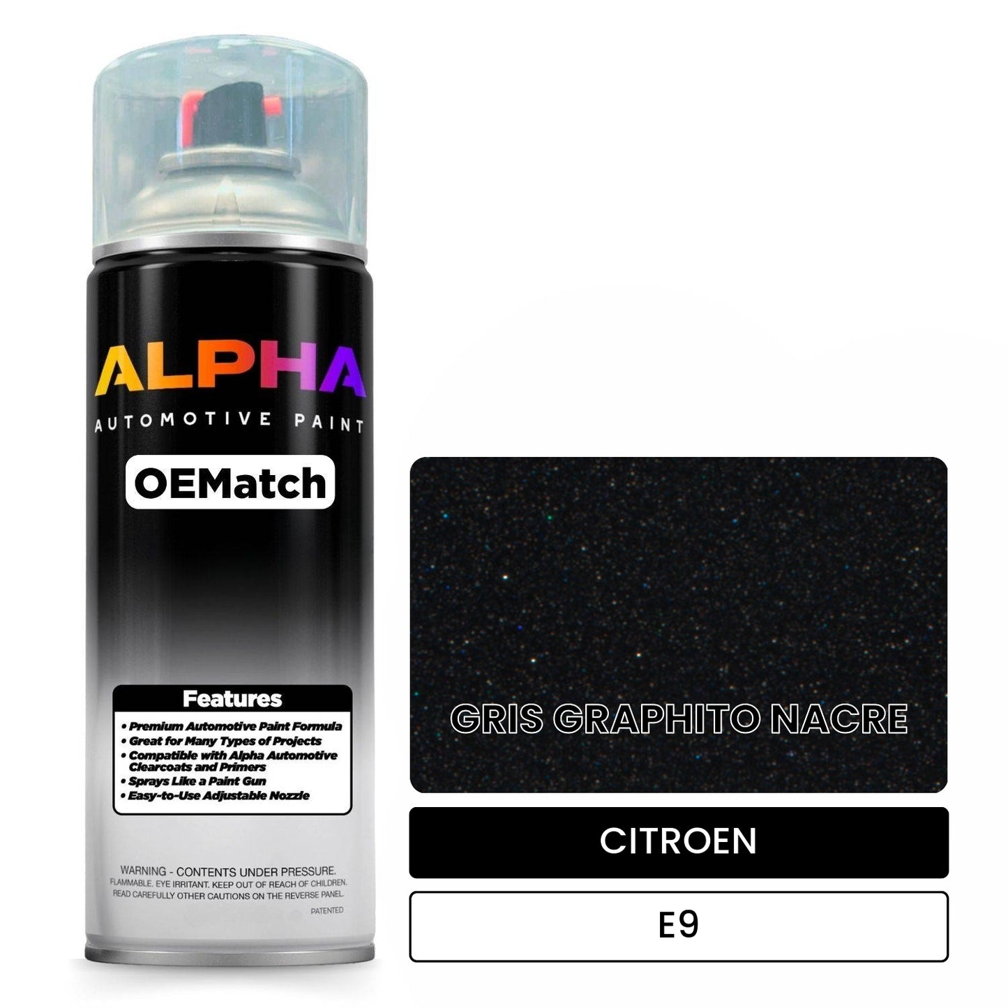 CITROEN GRIS GRAPHITO NACRE E9 OEMatch Spraycan