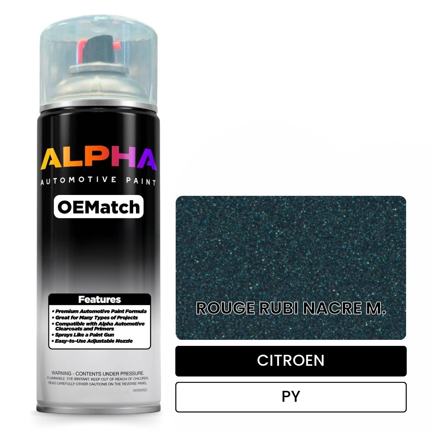 CITROEN ROUGE RUBI NACRE M. PY OEMatch Spraycan