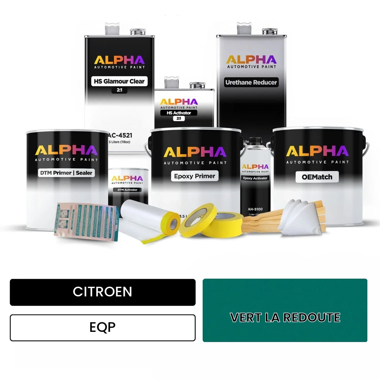 CITROEN VERT LA REDOUTE EQP OEMatch Vehicle Paint Kit