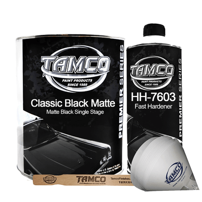 Tamco Paint Classic Black Matte Single Stage Kit - The Spray Source - The Spray Source Affordable Auto Paint Supplies