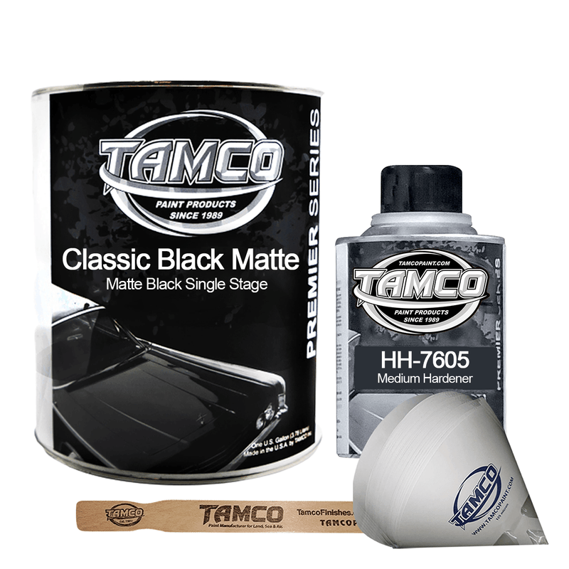 Tamco Paint Classic Black Matte Single Stage Kit - The Spray Source - The Spray Source Affordable Auto Paint Supplies