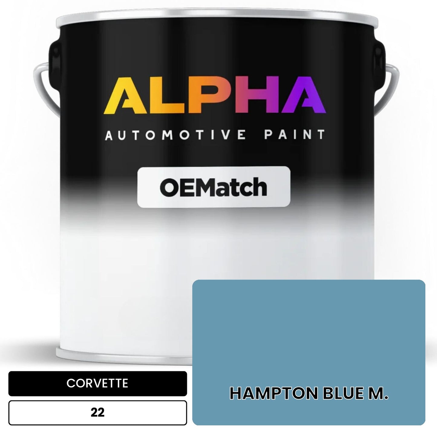 CORVETTE HAMPTON BLUE M. 22 OEMatch Basecoat