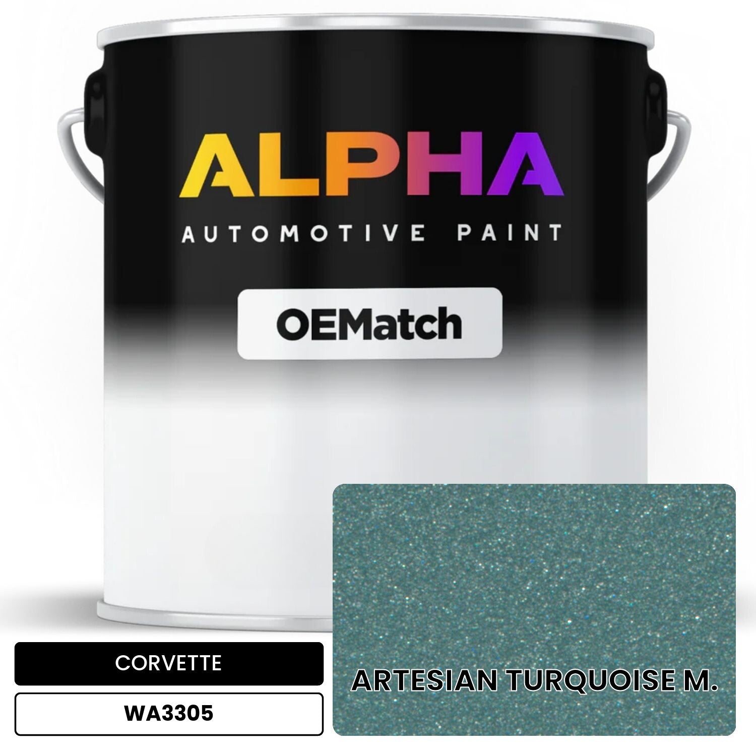 CORVETTE ARTESIAN TURQUOISE M. WA3305 OEMatch Basecoat