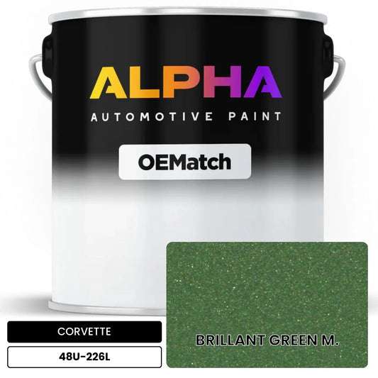 CORVETTE BRILLANT GREEN M. 48U-226L OEMatch Basecoat