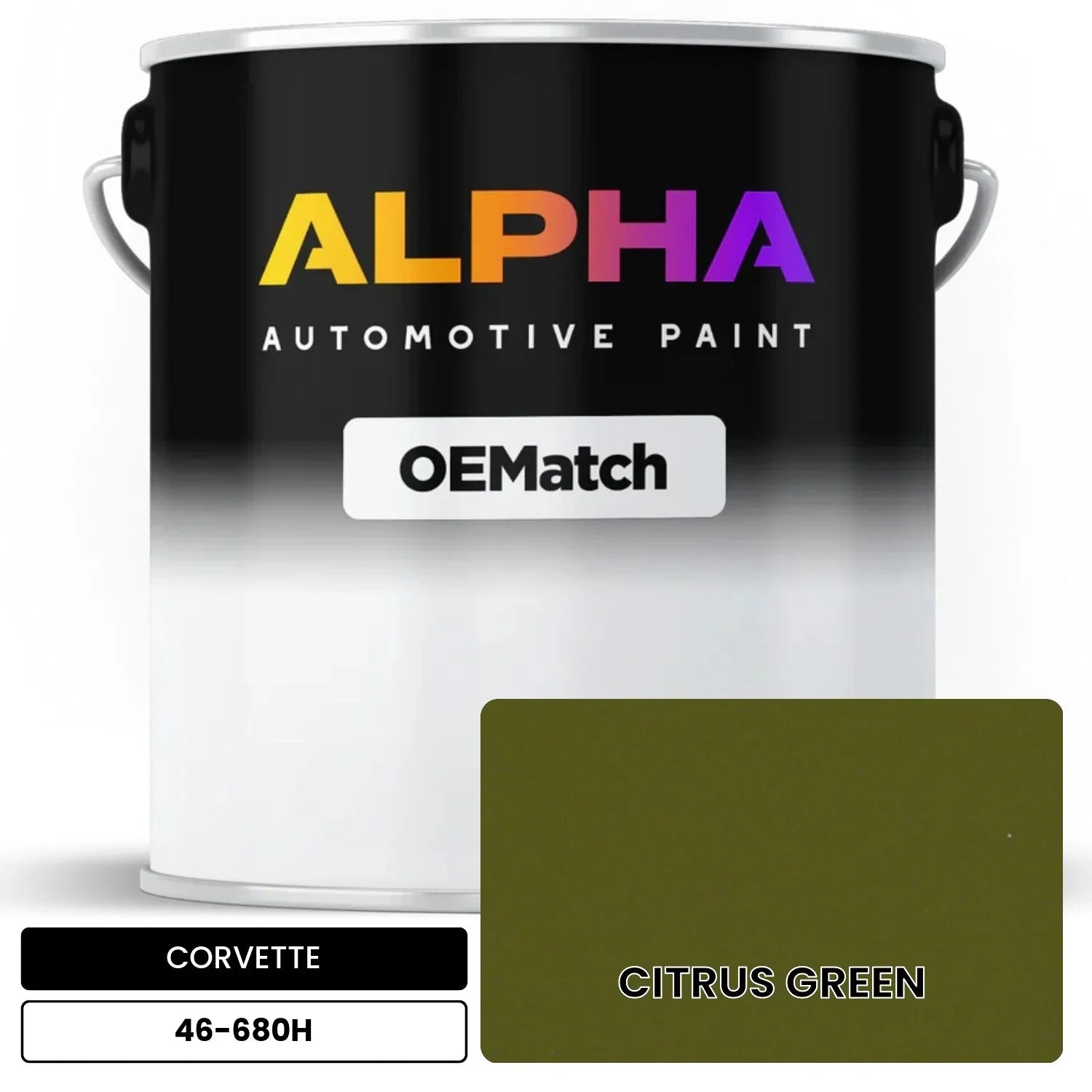 CORVETTE CITRUS GREEN 46-680H OEMatch Basecoat