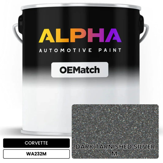 CORVETTE DARK TARNISHED SILVER M. WA232M OEMatch Basecoat