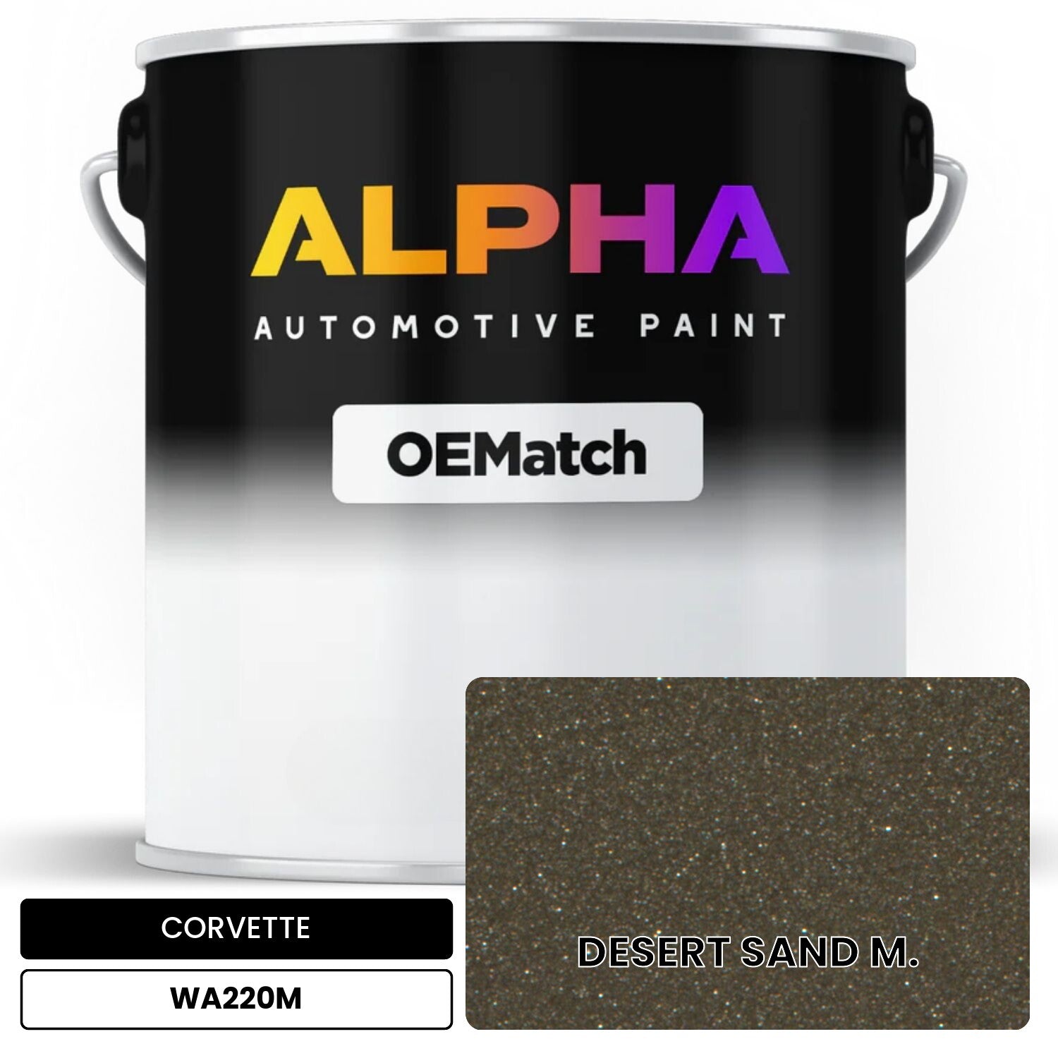 CORVETTE DESERT SAND M. WA220M OEMatch Basecoat
