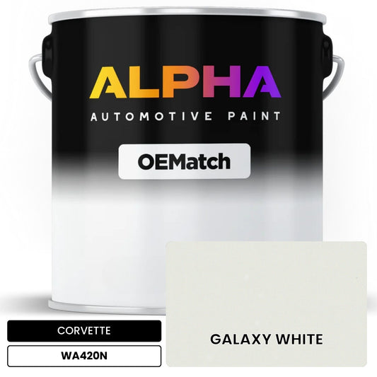 CORVETTE GALAXY WHITE WA420N OEMatch Basecoat