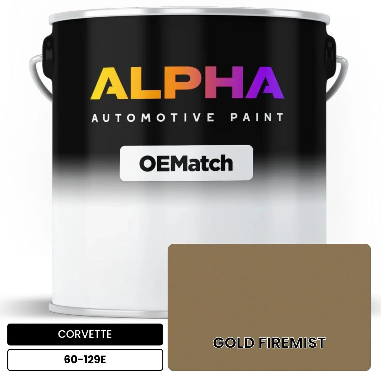 CORVETTE GOLD FIREMIST 60-129E OEMatch Basecoat