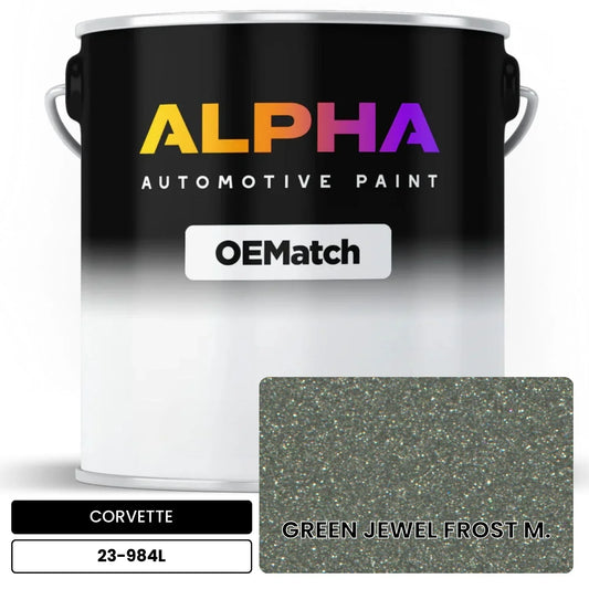 CORVETTE GREEN JEWEL FROST M. 23-984L OEMatch Basecoat