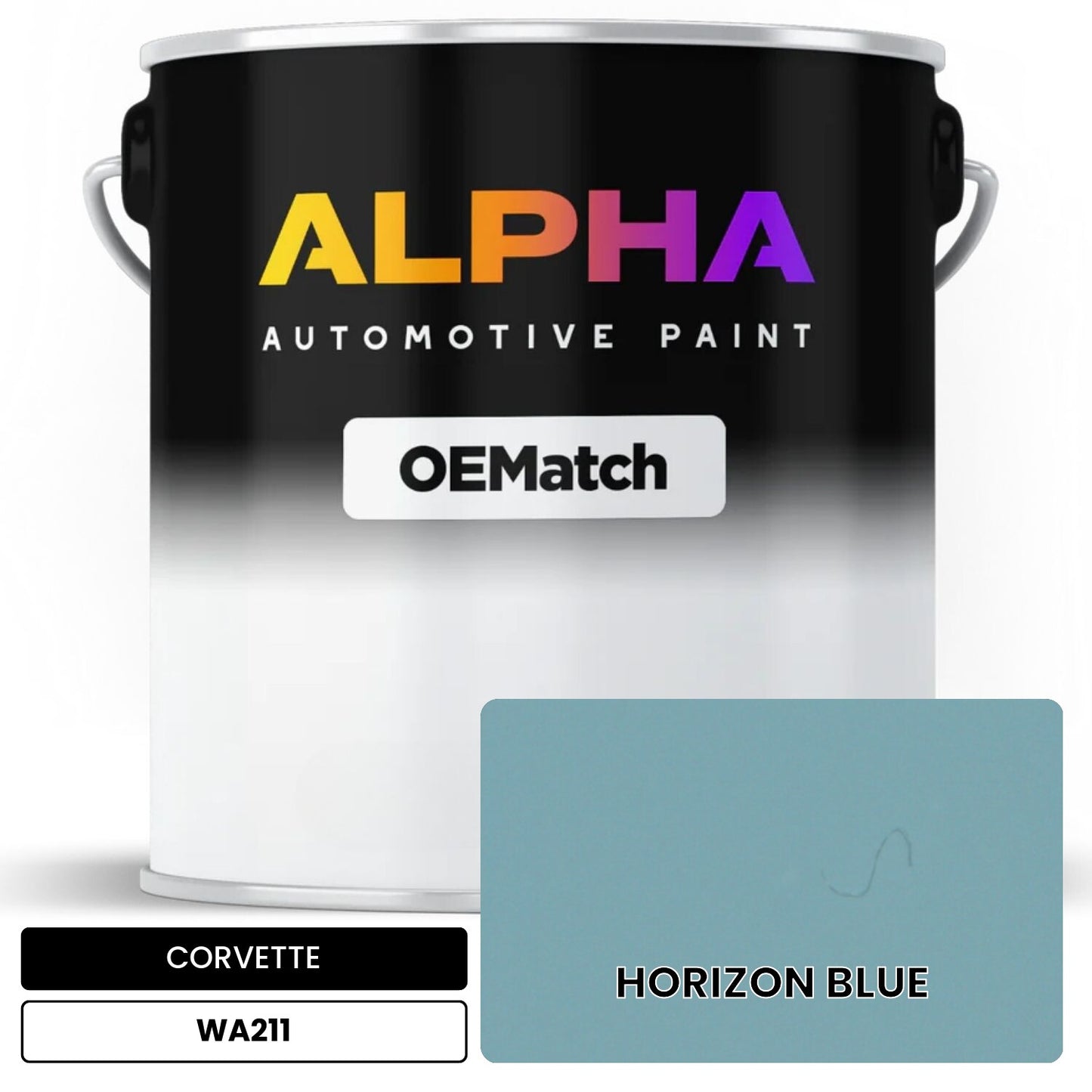CORVETTE HORIZON BLUE WA211 OEMatch Basecoat