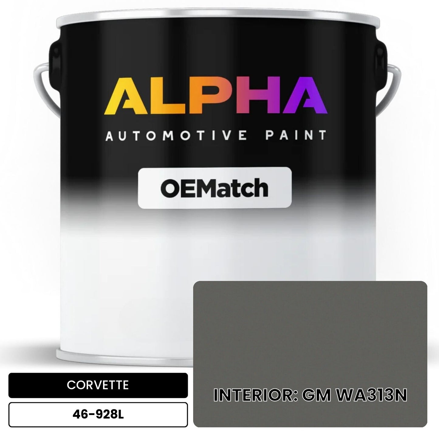 CORVETTE INTERIOR: GM WA313N 46-928L OEMatch Basecoat