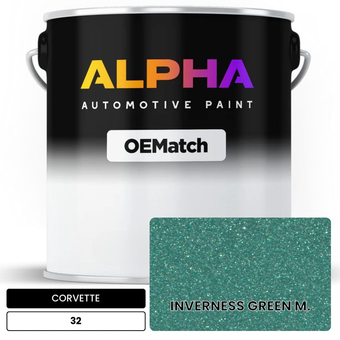 CORVETTE INVERNESS GREEN M. 32 OEMatch Basecoat