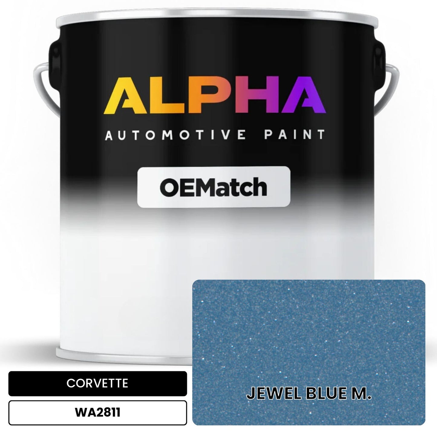 CORVETTE JEWEL BLUE M. WA2811 OEMatch Basecoat