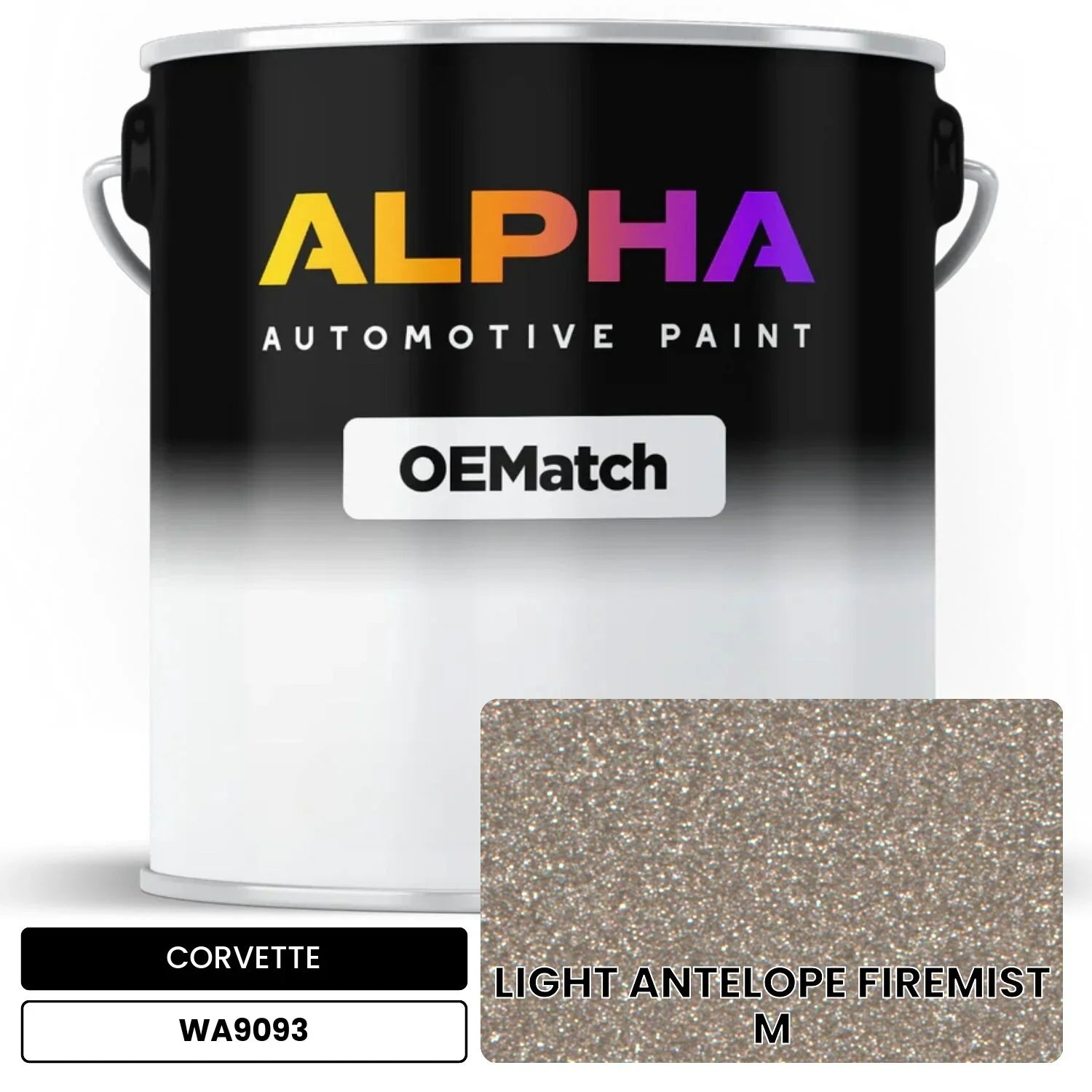 CORVETTE LIGHT ANTELOPE FIREMIST M WA9093 OEMatch Basecoat