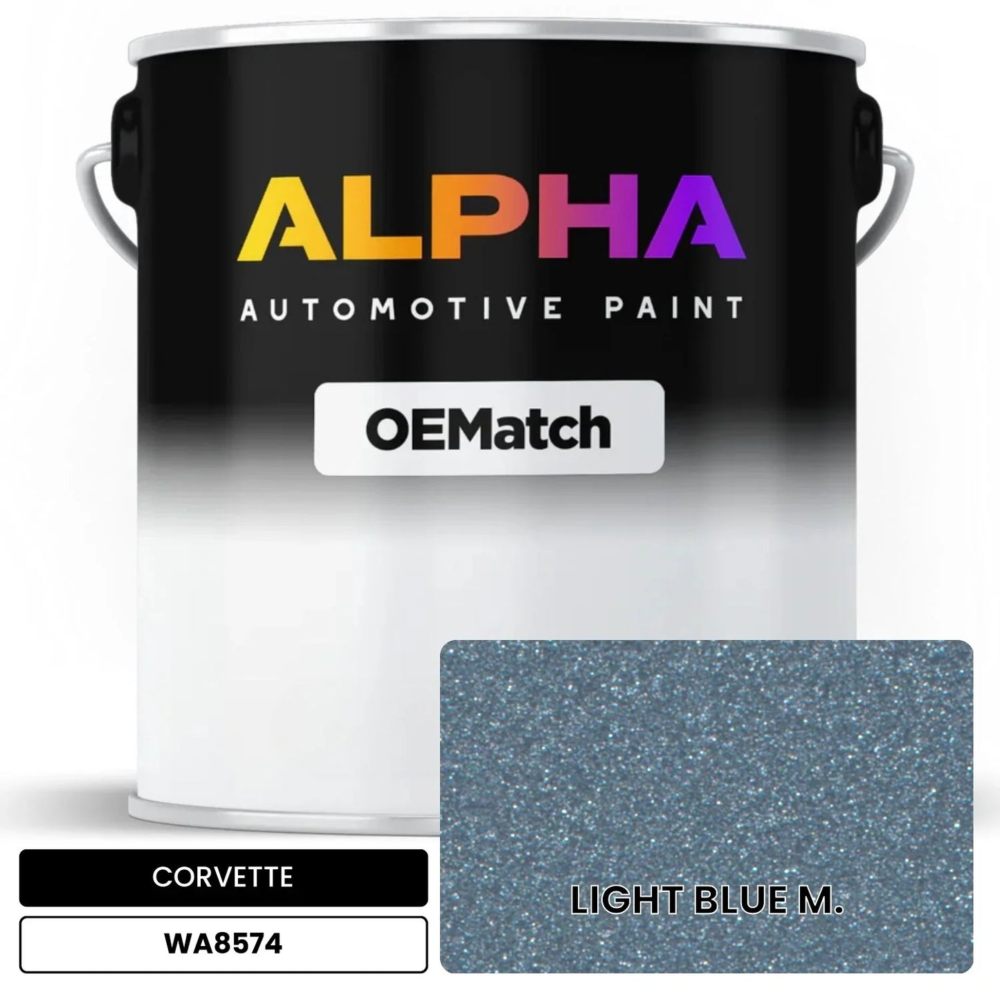 CORVETTE LIGHT BLUE M. WA8574 OEMatch Basecoat