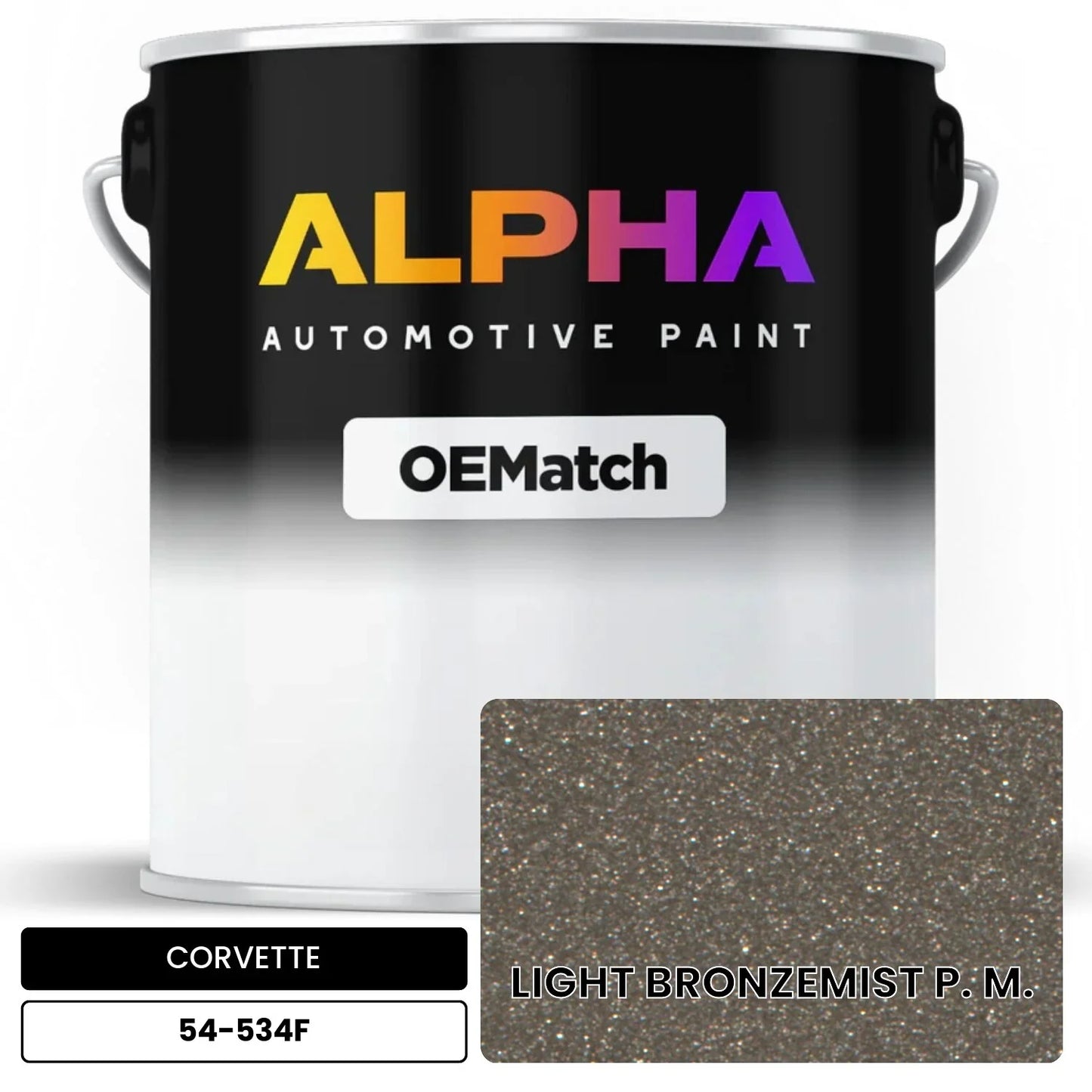 CORVETTE LIGHT BRONZEMIST P. M. 54-534F OEMatch Basecoat