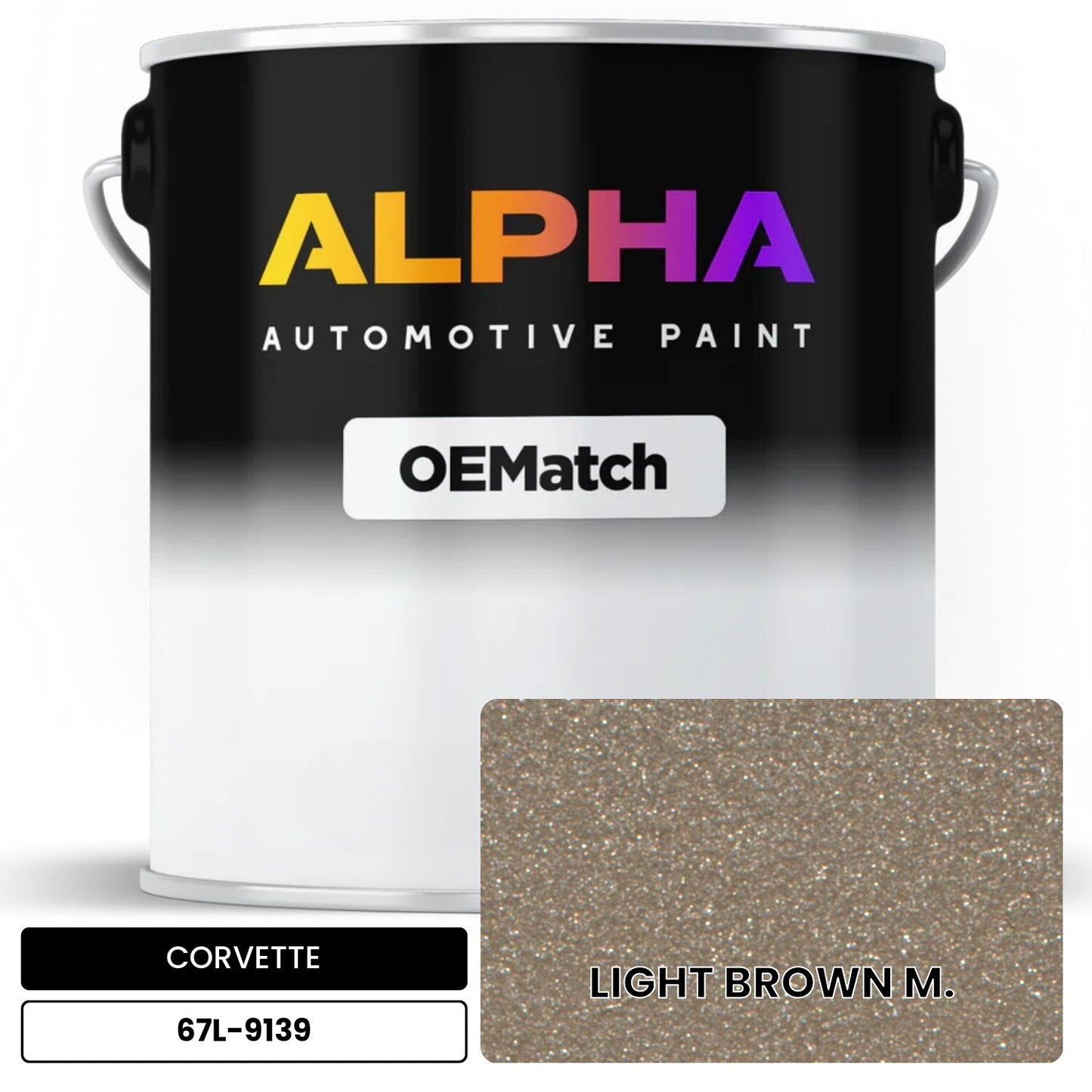 CORVETTE LIGHT BROWN M. 67L-9139 OEMatch Basecoat