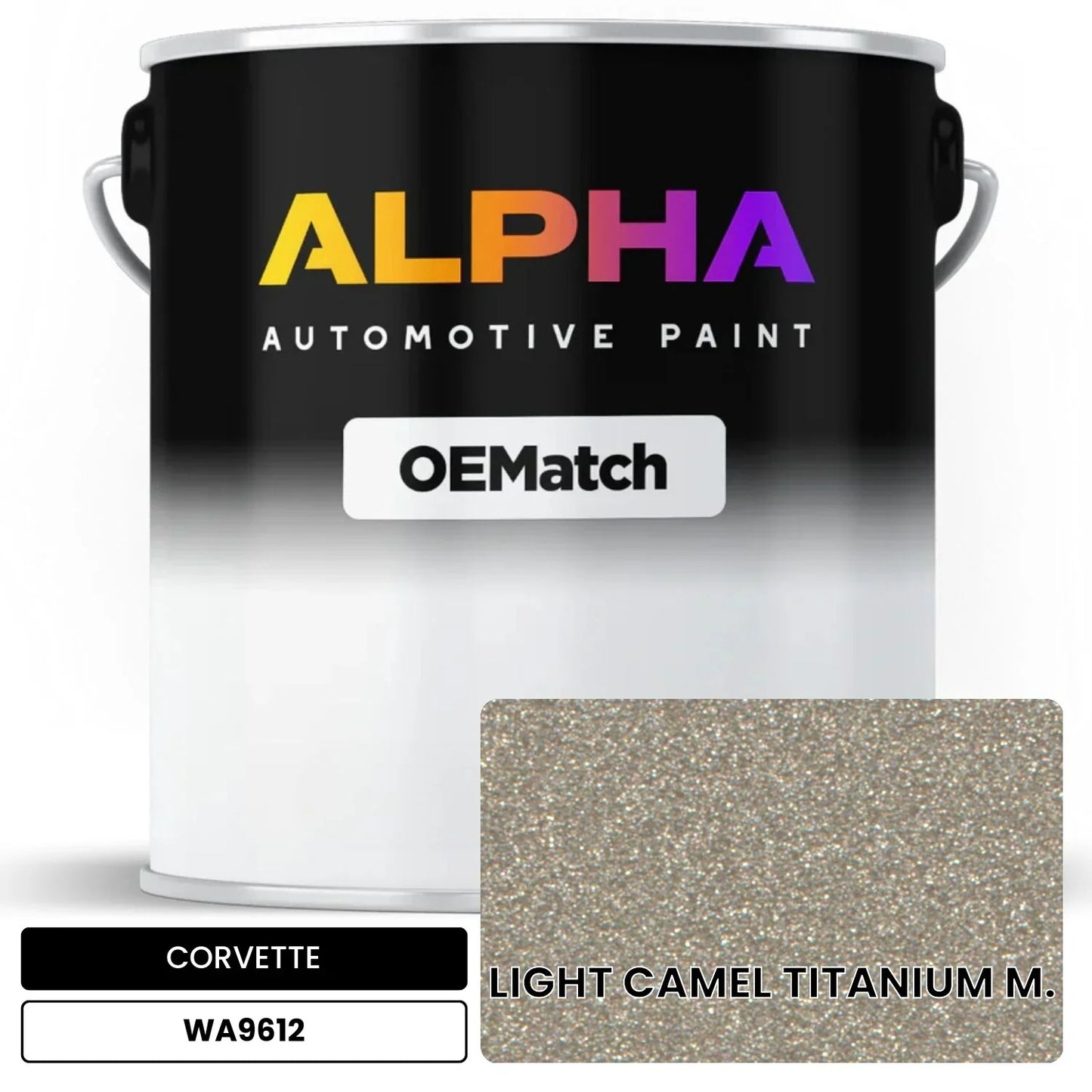 CORVETTE LIGHT CAMEL TITANIUM M. WA9612 OEMatch Basecoat