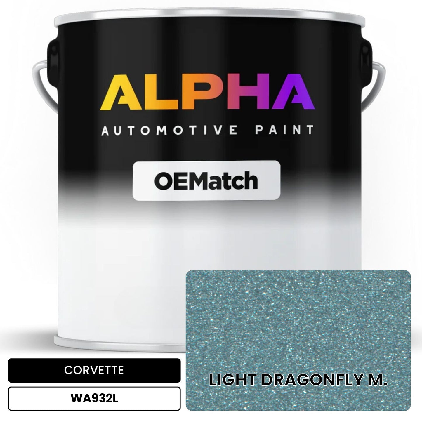 CORVETTE LIGHT DRAGONFLY M. WA932L OEMatch Basecoat