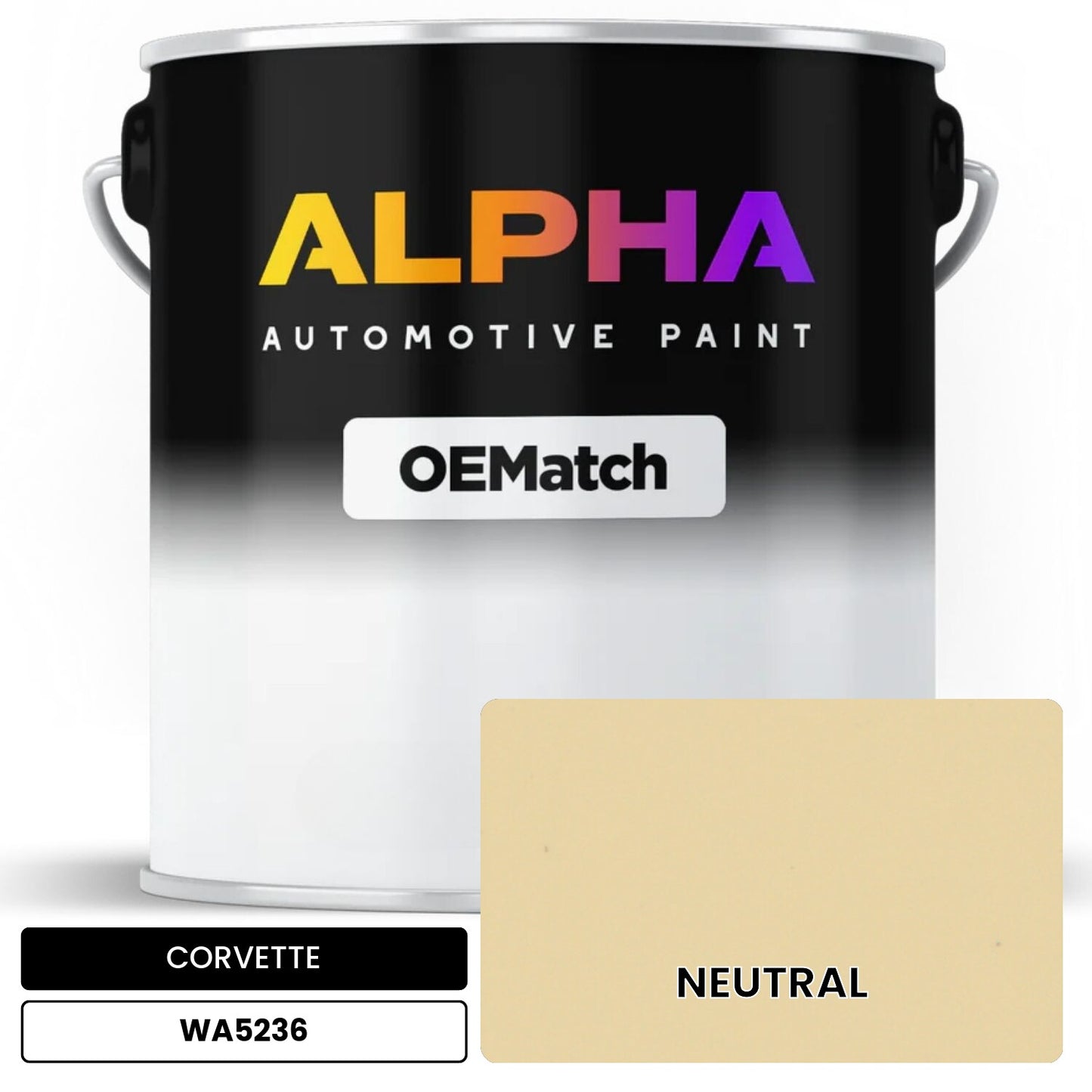 CORVETTE NEUTRAL WA5236 OEMatch Basecoat