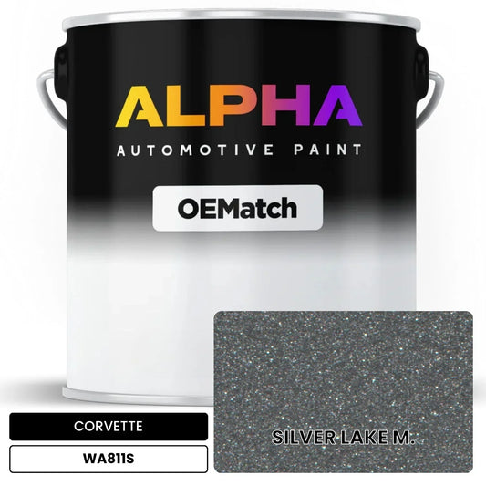 CORVETTE SILVER LAKE M. WA811S OEMatch Basecoat