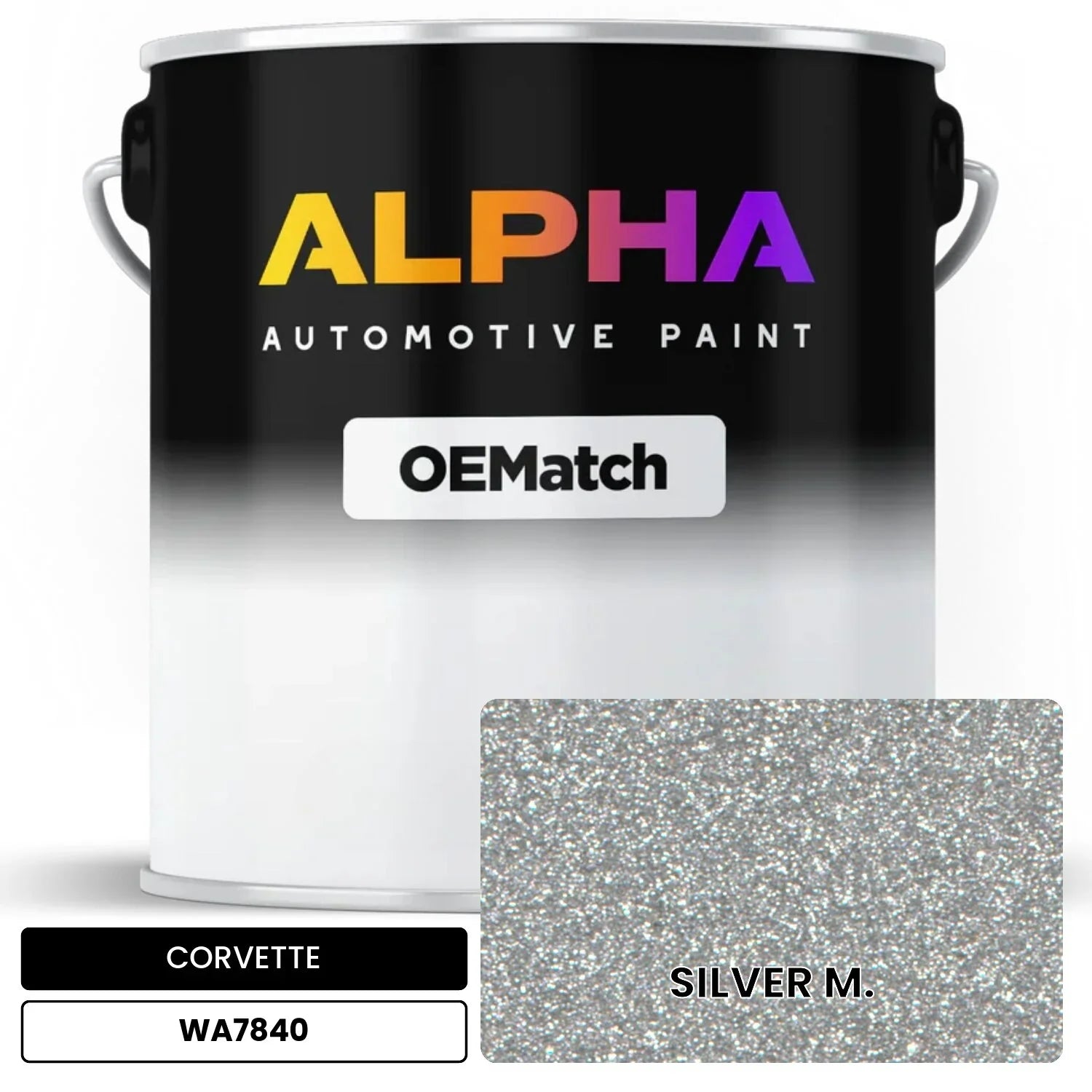 CORVETTE SILVER M. WA7840 OEMatch Basecoat
