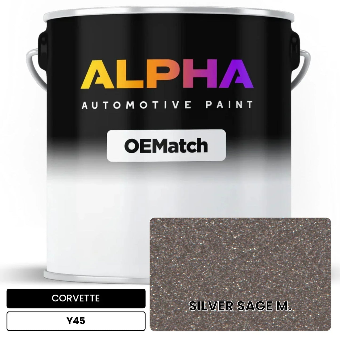 CORVETTE SILVER SAGE M. Y45 OEMatch Basecoat