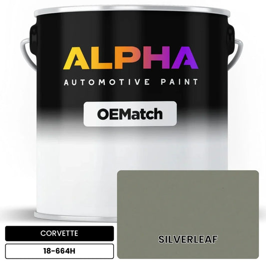 CORVETTE SILVERLEAF 18-664H OEMatch Basecoat