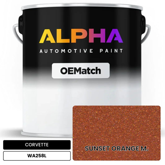 CORVETTE SUNSET ORANGE M. WA258L OEMatch Basecoat