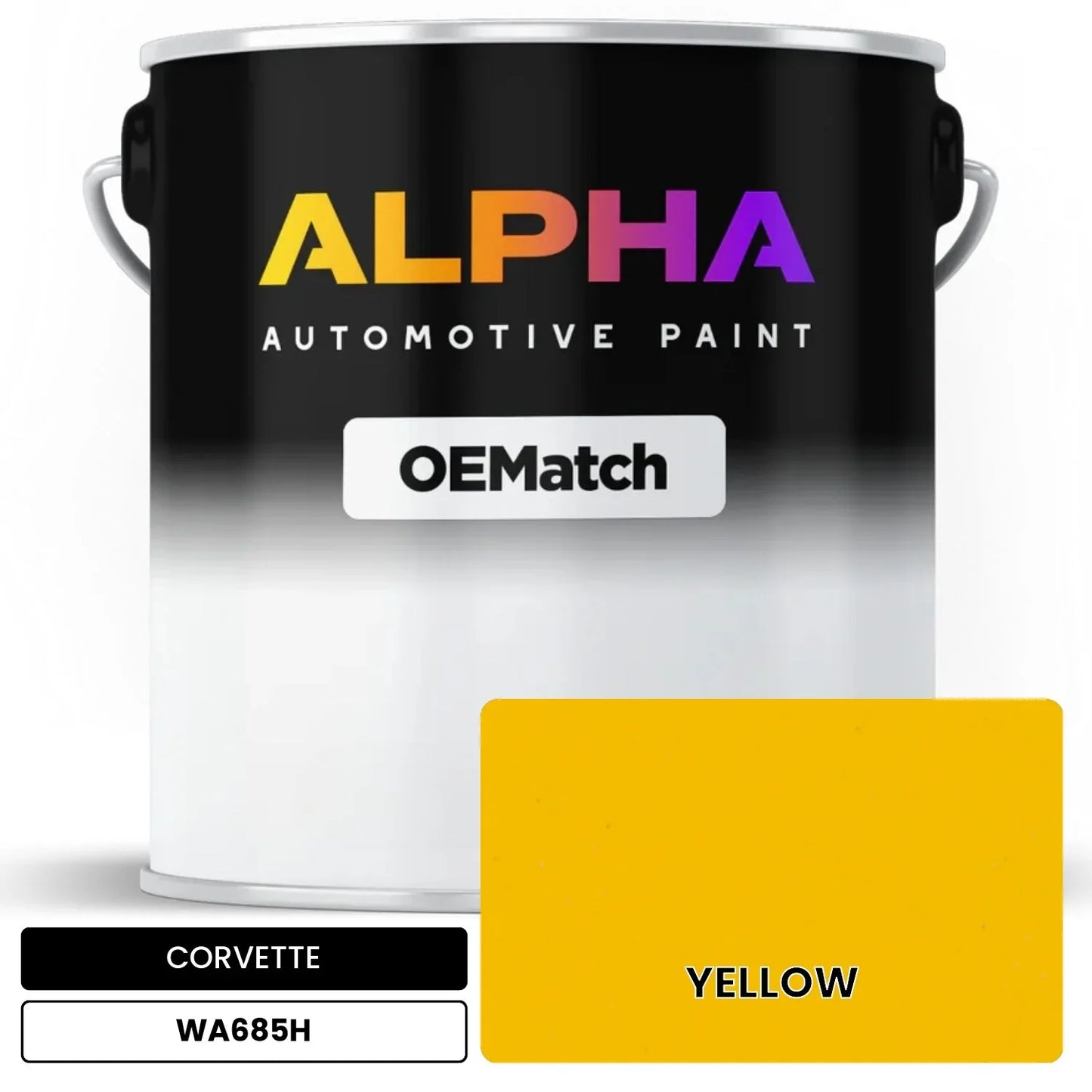 CORVETTE YELLOW WA685H OEMatch Basecoat