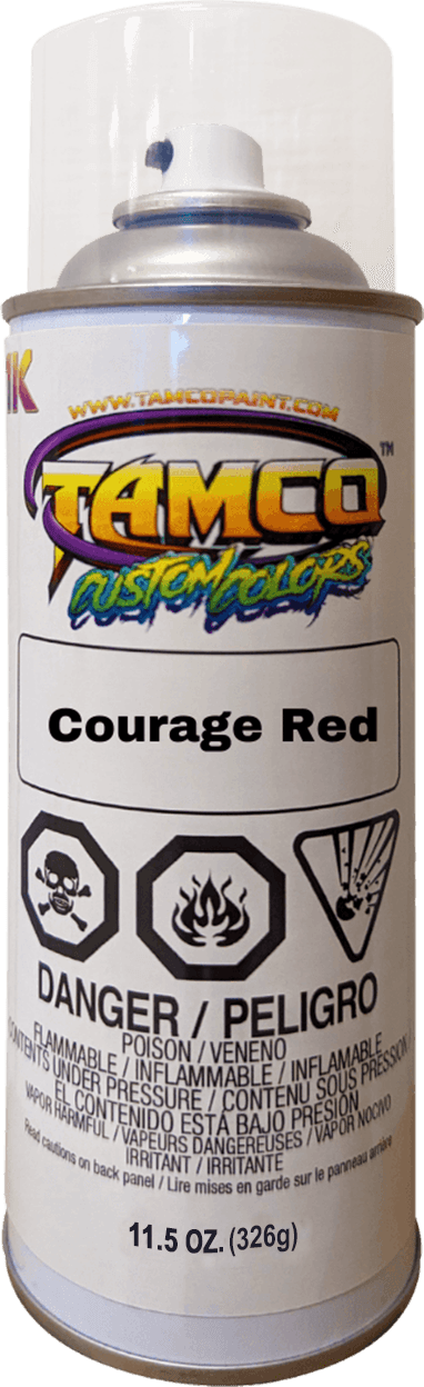 Courage Red Spray Can - The Spray Source - Tamco Paint