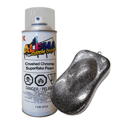 Crushed Chrome Superflake Bike Paint Kit - The Spray Source - Alpha Pigments