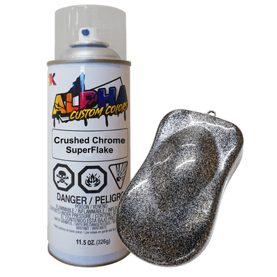 Crushed Chrome Superflake Pearl Spray Can Midcoat - The Spray Source - Alpha Pigments