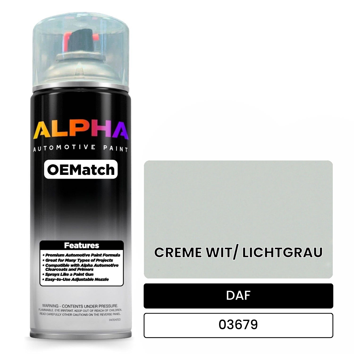 DAF CREME WIT/ LICHTGRAU 03679 OEMatch Spraycan