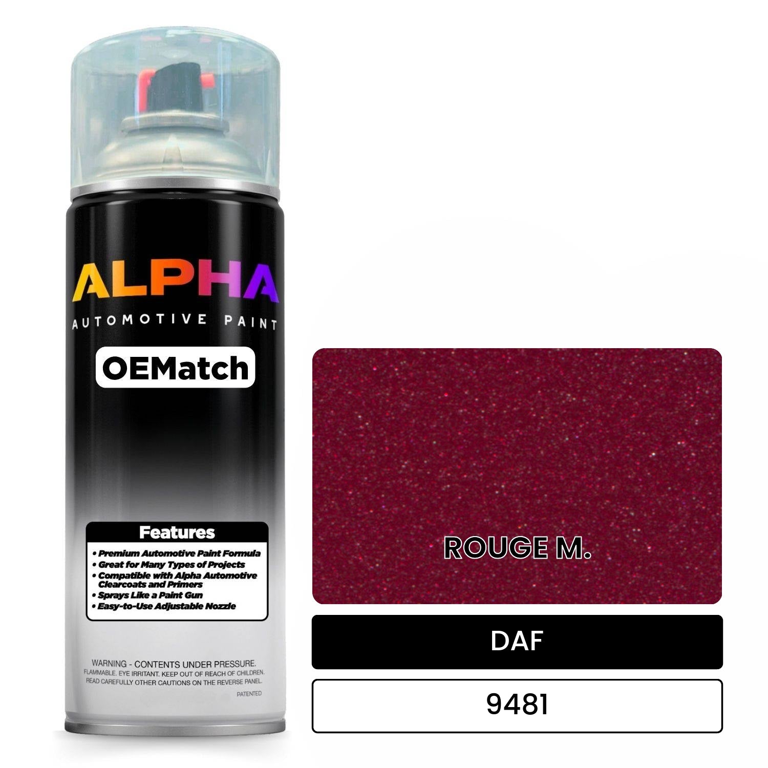 DAF ROUGE M. 9481 OEMatch Spraycan