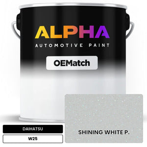 DAIHATSU SHINING WHITE P. W25 | OEMatch Automotive Basecoat