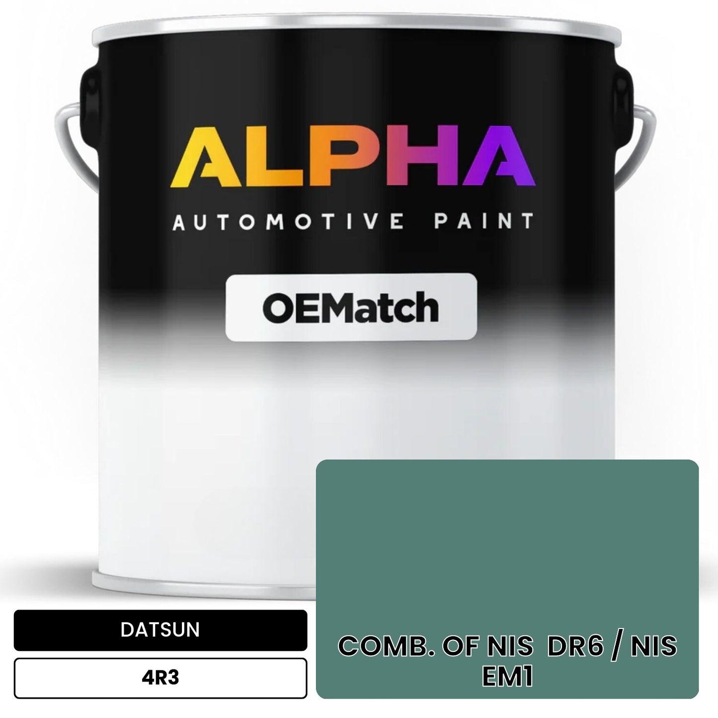 DATSUN COMB. OF NIS  DR6 / NIS  EM1 4R3 OEMatch Basecoat