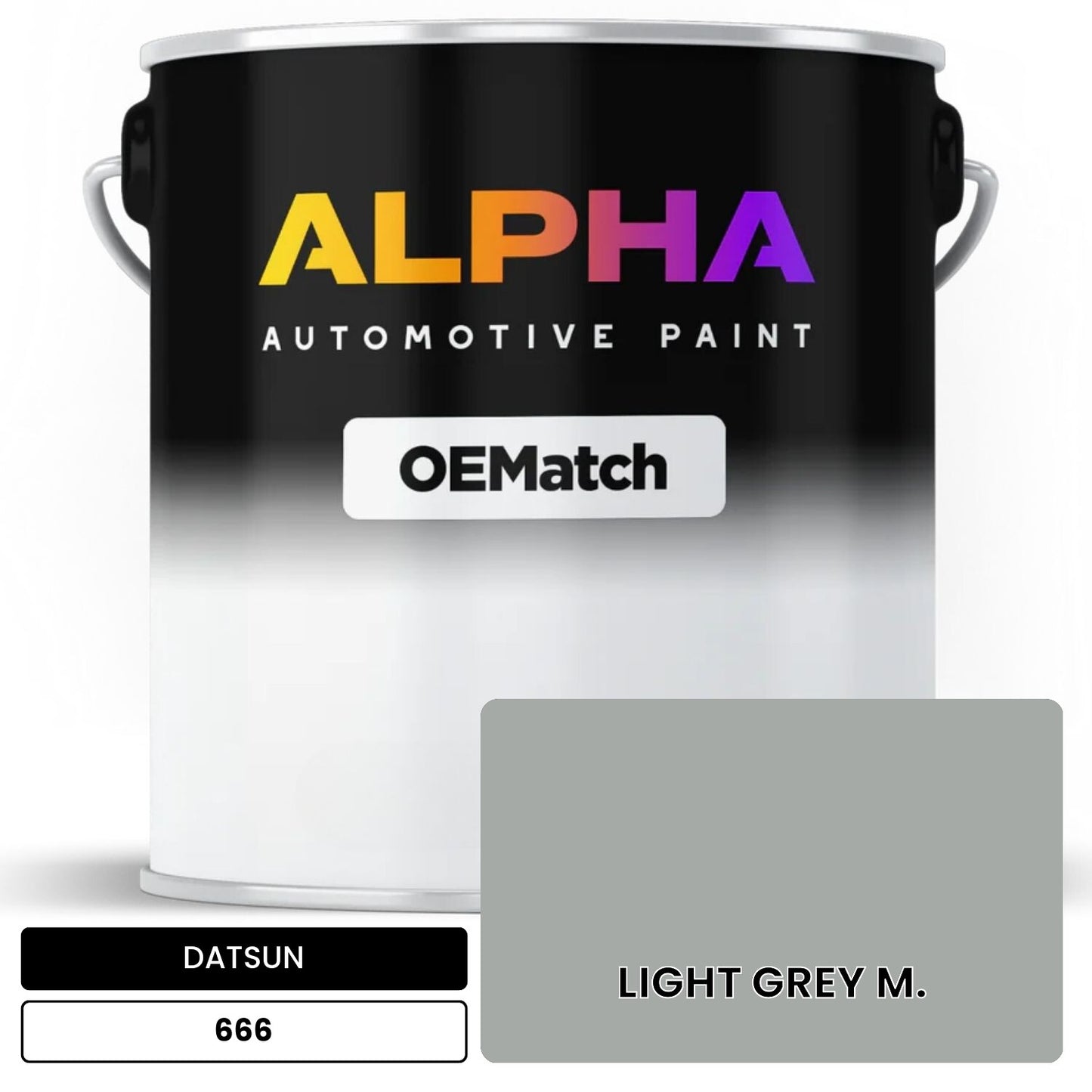 DATSUN LIGHT GREY M. 666 OEMatch Basecoat