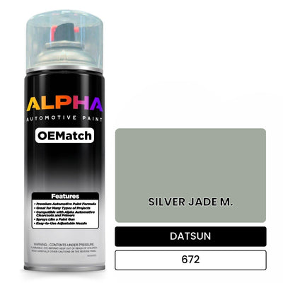DATSUN SILVER JADE M. 672 | OEMatch Automotive Spraycan
