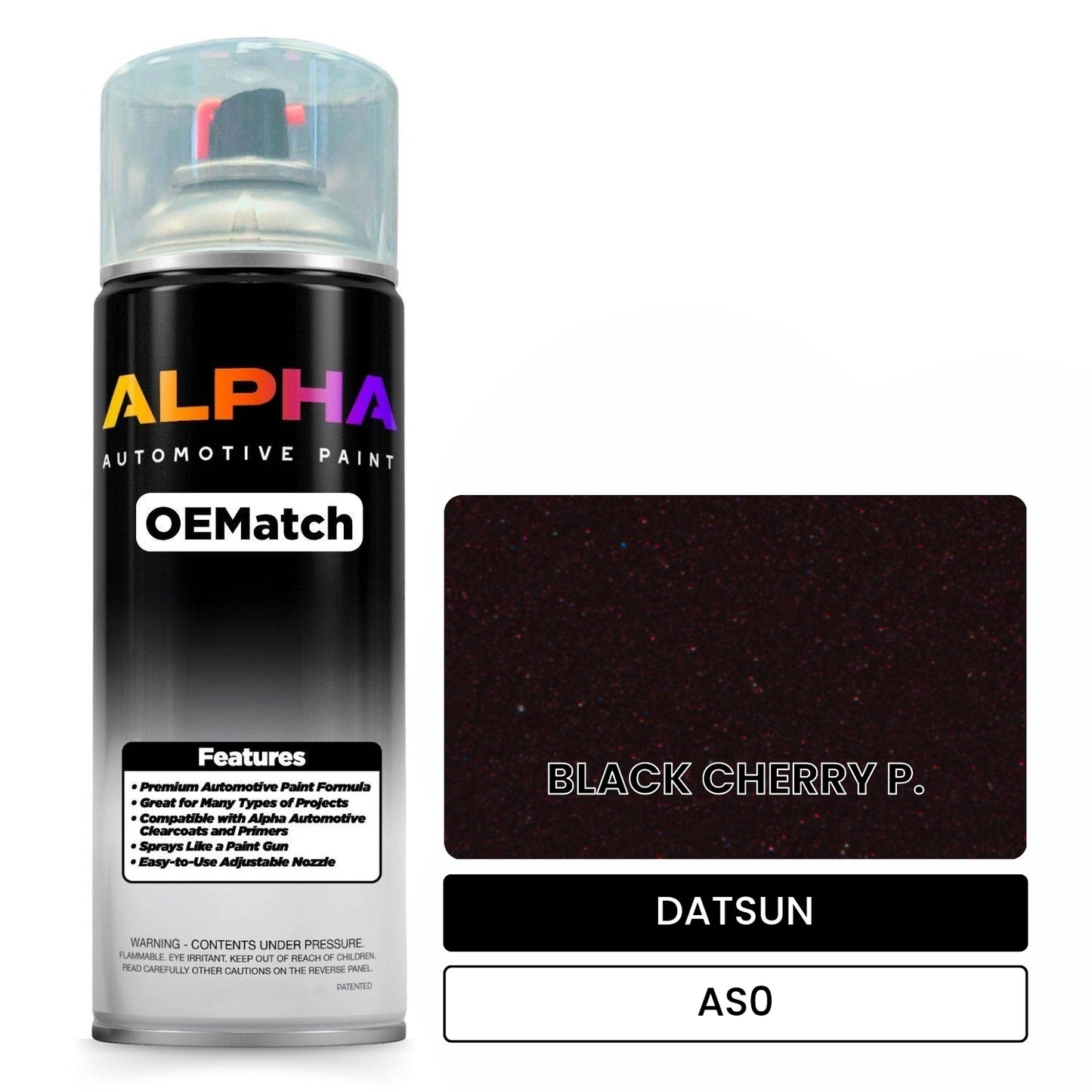 DATSUN BLACK CHERRY P. AS0 OEMatch Spraycan